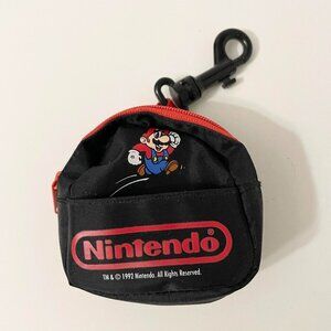 Vintage 1992 Nintendo Super Mario Micro Backpack Mini Bag Clip On